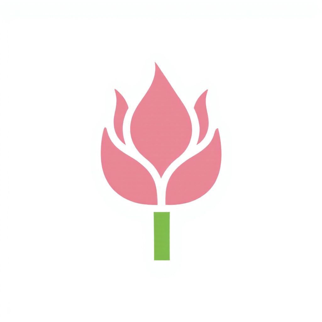 Одинокий розовый бутон розы с закругленными лепестками, направленный вверх.