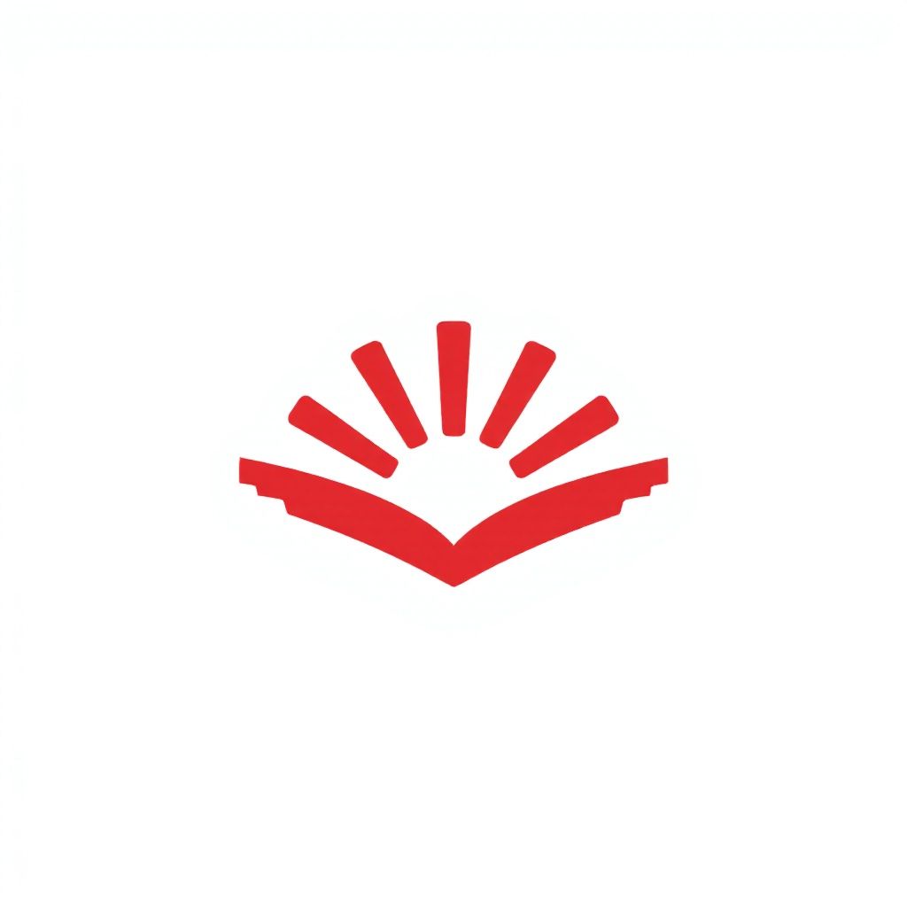 Красные линии, исходящие из открытой книги.