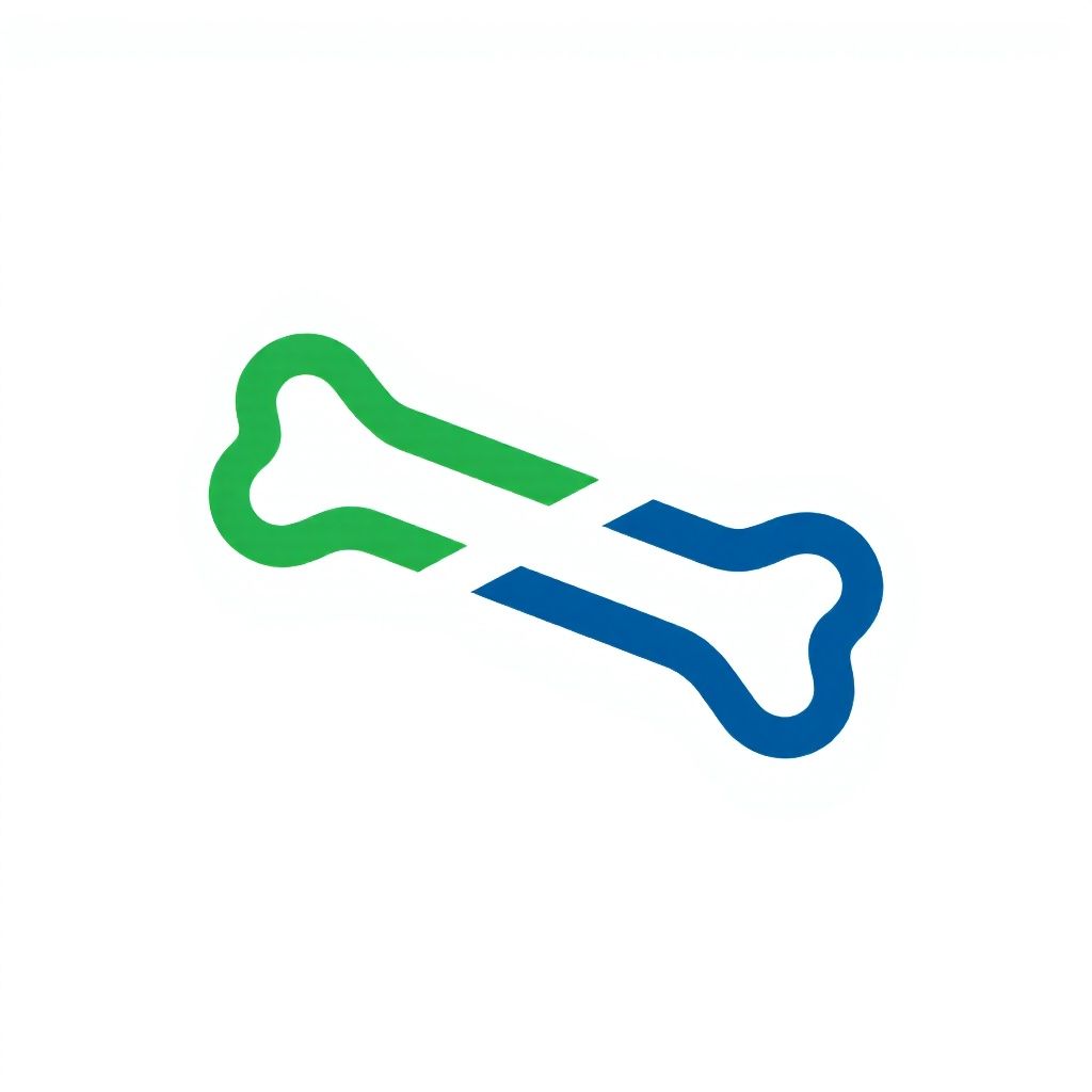 Кость разрезана пополам, одна сторона зеленая, другая синяя под маленькой зигзагом.