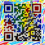 QR‑код, напоминающий живопись импрессионистов