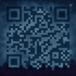 QR‑код в виде созвездий на чёрном небе