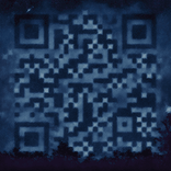 Звёздный QR‑код с эффектом космоса