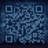 QR‑код, словно часть звёздной карты
