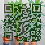 QR‑код в стиле джунглей