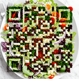 QR‑код в виде овощного салата