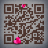 QR‑код в стиле нежности и любви