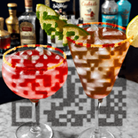 QR‑код с освежающим летним коктейлем