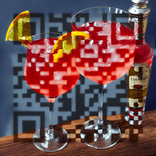 QR‑код с радужными коктейлями