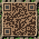 QR‑код в стиле природного узора