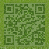 QR‑код с узором из мха и лесных растений